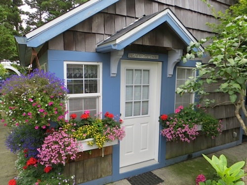 The perfect little cottage was made out of an old garage.