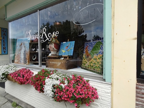 mosaics and window boxes