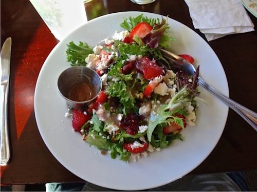 strawberry feta salad (Allan's photo)
